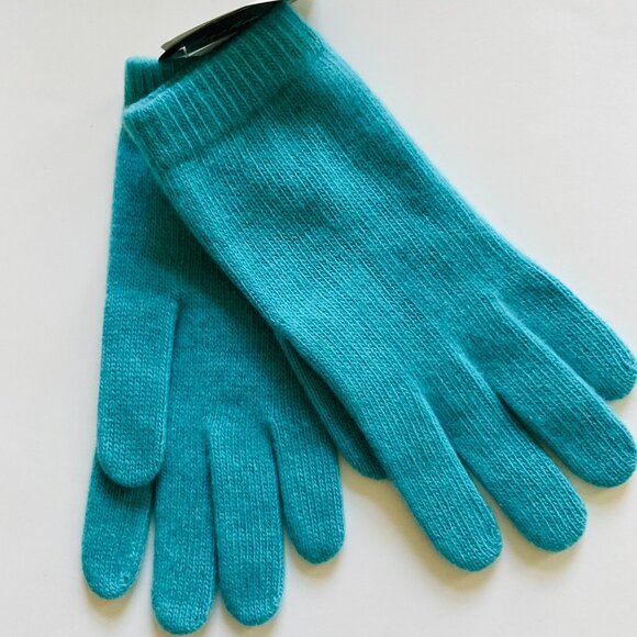 PORTOLANO Women's 100% Italian Cashmere Gloves NWT Size OSFM - Picture 2 of 3